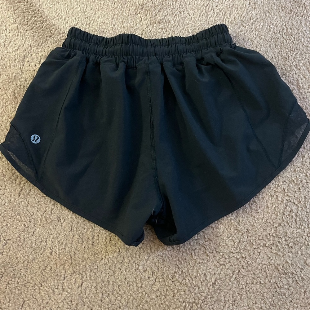Woman’s Lululemon Black Hotty Hot Shorts